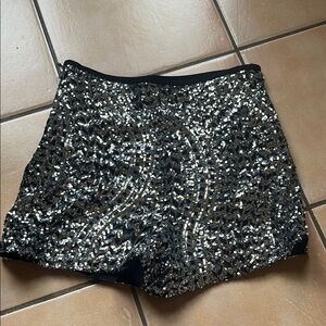 Zara sequin shorts